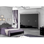 Dormitor ANNA NEGRU / ARGINTIU