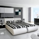 Dormitor RIVA I ALB/NEGRU