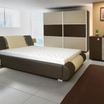 Dormitor RIVA WENGE/CREM