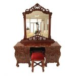 Comoda cu oglinda si taburet Lunex