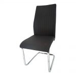 Scaun dining Lunex Y5493 negru tapitat