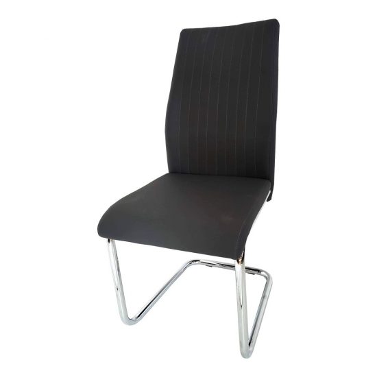 Scaun dining Lunex Y5493 negru tapitat