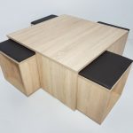 Masuta lemn cu 4 tabureti